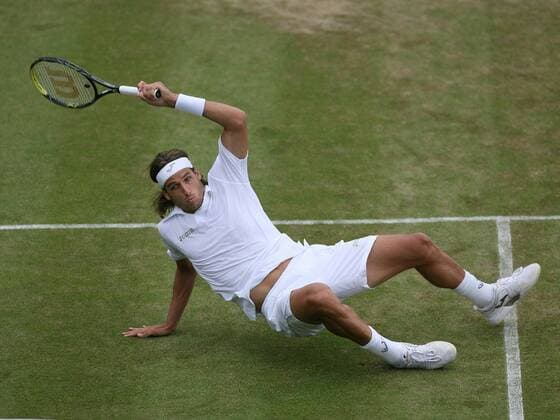 Feliciano Lopez (Spanien) Tennis Herren All England Championships 2008, Grand Slam, ATP Tour Einzelbild Wimbledon London