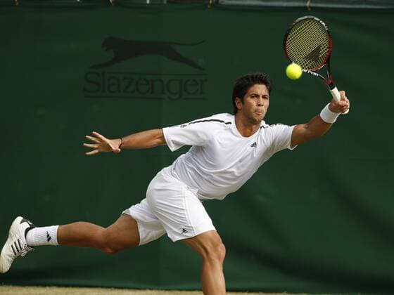 Fernando Verdasco (Spanien) Tennis Herren All England Championships 2008, Grand Slam, ATP Tour Einzelbild Wimbledon London