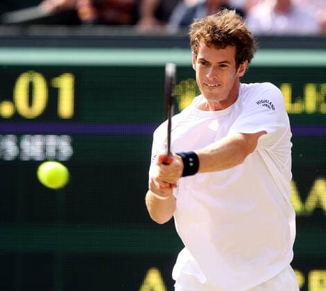 Andy Murray (Großbritannien) -  Tennis Herren All England Championships 2008, Grand Slam, ATP Tour Einzelbild Wimbledon London Dynamik,