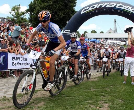 Start zum 24 Stunden Mountainbike Rennen in München Mountainbike 24 Stunden Rennen 2008, Radsport, Rad, 24h race, 24 h Gruppe München