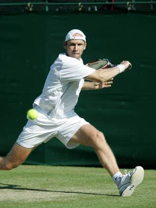 Rainer Schüttler (Deutschland) -  Tennis Herren All England Championships 2008, Grand Slam, ATP Tour Einzelbild Wimbledon London Dynamik,