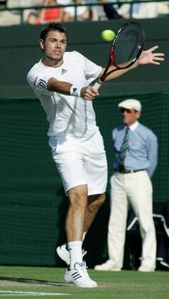 Stanislas Wawrinka (Schweiz) -  Tennis Herren All England Championships 2008, Grand Slam, ATP Tour Einzelbild Wimbledon London