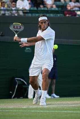 Feliciano Lopez (Spanien) -  Tennis Herren All England Championships 2008, ATP Tour, Grand Slam Einzelbild Wimbledon London