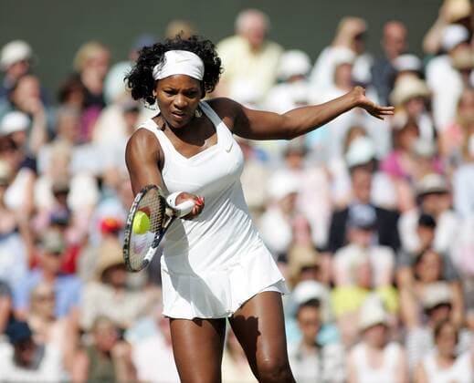 Serena Williams (USA) -  Tennis Damen All England Championships 2008, Grand Slam, WTA Tour Einzelbild Wimbledon o0 Halbfinale London Dynamik,