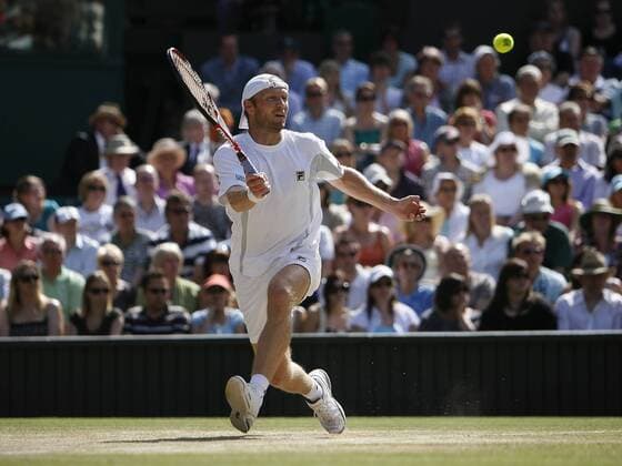 Rainer Schüttler (Deutschland) Tennis Herren All England Tennis Championships 2008, Grand Slam, ATP Tour Halbfinale Einzelbild Wimbledon London