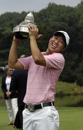 Anthony Kim (USA) - Sieger der AT&T National 2008 -  (WAG2008070601) Golf Herren AT&T National 2008, AT & T, PGA Tour Einzelbild Potomac Freude,