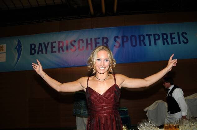 Christine Theiss (Deutschland) anlässlich der Verleihung des bayerischen Sportpreises 2008 Kickboxen Damen Bayerischer Sportpreis 2008, Preisverleihung, Ehrung, Sportlerehrung Einzelbild München