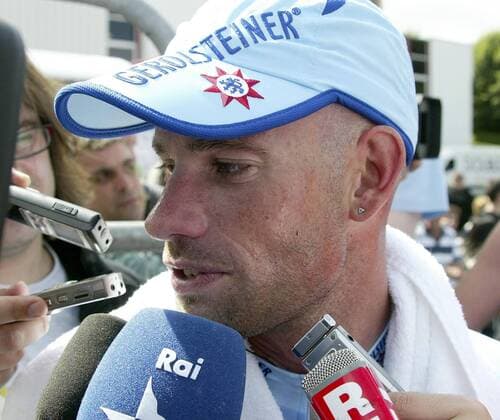 Stefan Schumacher (Deutschland Gerolsteiner) im Interview Radsport Herren Tour de France 2008, Zeitfahren, Einzelzeitfahren, Straßenradsport, Straße, Rad Einzelbild 4. Etappe: Cholet
