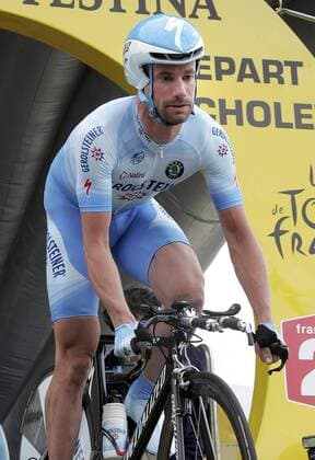 Stefan Schumacher (Deutschland Gerolsteiner) - Start Radsport Herren Tour de France 2008, Zeitfahren, Einzelzeitfahren, Straßenradsport, Straße, Rad Einzelbild 4. Etappe: Cholet