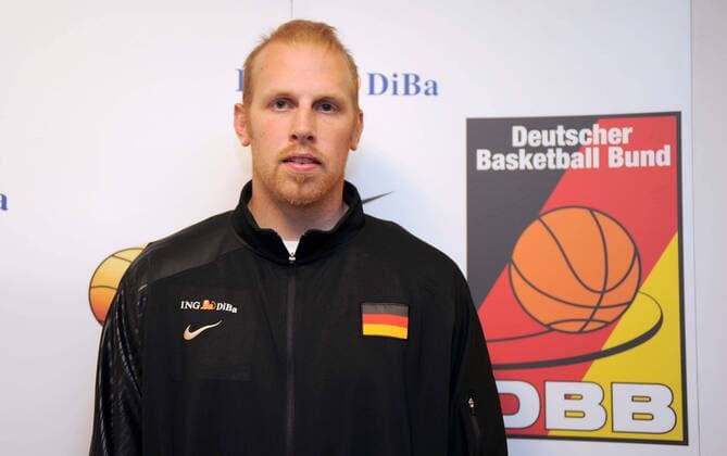 Chris Kaman (Deutschland) Basketball Länderspiel Herren Freundschaftsspiel 2008, Test, Testspiel, Nationalmannschaft Porträt Hamburg