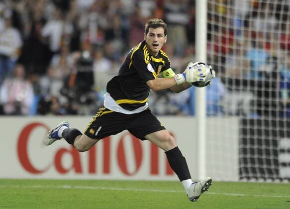 Torwart Iker Casillas (Spanien) Fußball EM Herren Euro 2008, Länderspiel, Nationalteam, Finale, Nationaltrikot, Spanien Einzelbild Wien Dynamik,
