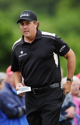Phil Mickelson (USA) - EDITORIAL USE ONLY. No use with unauthorised audio, video, data, fixture lists, club league logos or live services. Online in-match use limited to 120 images, no video emulation. No use in betting, games or single club league player publications. Golf Herren The Barclays Scottish Open 2008, PGA European Tour Einzelbild Glasgow