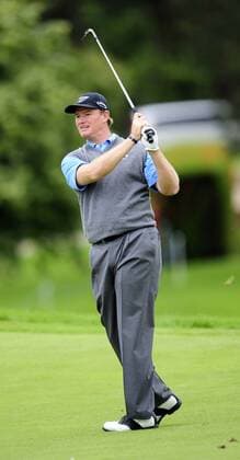 Ernie Els (Südafrika) - EDITORIAL USE ONLY. No use with unauthorised audio, video, data, fixture lists, club league logos or live services. Online in-match use limited to 120 images, no video emulation. No use in betting, games or single club league player publications. Golf Herren The Barclays Scottish Open 2008, PGA European Tour Einzelbild Glasgow