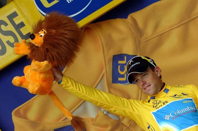 Kim Kirchen (Luxemburg Columbia) behält nach der 8. Etappe der Tour de France 2008 das gelbe Trikot -  Radsport Herren Tour de France 2008, Straßenradsport, Straße, Rad Einzelbild 8. Etappe: Figeac - Toulouse