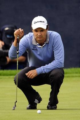 Simon Khan (England) - EDITORIAL USE ONLY. No use with unauthorised audio, video, data, fixture lists, club league logos or live services. Online in-match use limited to 120 images, no video emulation. No use in betting, games or single club league player publications. Golf Herren The Barclays Scottish Open 2008, PGA European Tour Einzelbild Glasgow
