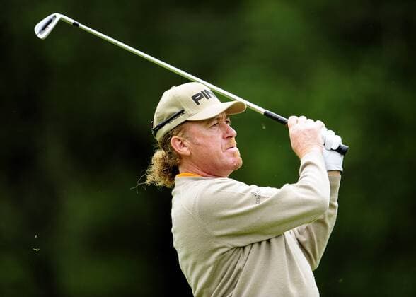 Miguel Angel Jimenez (Spanien) - EDITORIAL USE ONLY. No use with unauthorised audio, video, data, fixture lists, club league logos or live services. Online in-match use limited to 120 images, no video emulation. No use in betting, games or single club league player publications. Golf Herren The Barclays Scottish Open 2008, PGA European Tour Einzelbild Glasgow