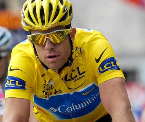 Kim Kirchen (Luxemburg Columbia) im gelben Trikot -  Radsport Herren Tour de France 2008, Straßenradsport, Straße, Rad Einzelbild 9. Etappe: Toulouse - Bagneres de Bigorre