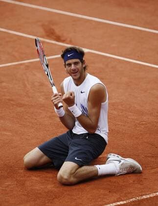 Juan Martin del Potro (Argentinien) jubelt nach dem Gewinn des Mercedes Cups 2008 Tennis Herren Mercedes Cup 2008 ATP Tour, Vdig Einzelbild Weißenhof Stuttgart Freude, Begeisterung,