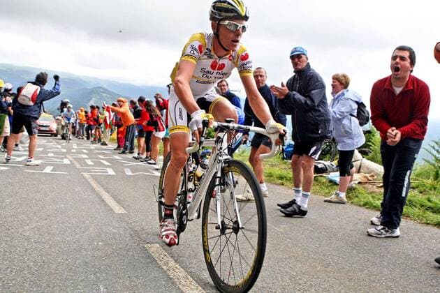 Riccardo Ricco (Italien Saunier Duval Scott) -  Radsport Herren Tour de France 2008, Straßenradsport, Straße, Rad Einzelbild 9. Etappe: Toulouse - Bagneres de Bigorre