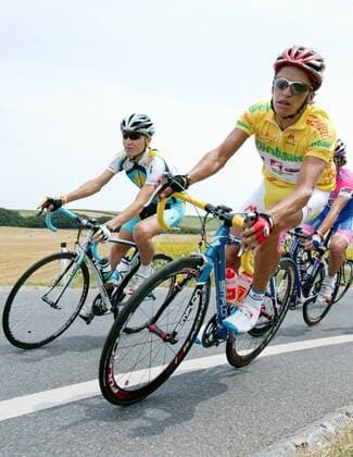 Thomas Rohregger (Österreich ELK, re.) und Vladimir Gusev (Rußland Astana) -  Radsport Herren Österreich Rundfahrt 2008, Österreichrundfahrt, Straßenradsport, Straße, Rad Gruppe 7. Etappe: Podersdorf - Wien