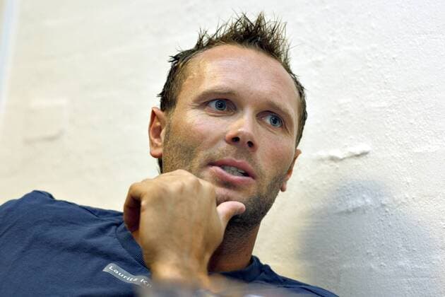 Lars Christiansen (Dänemark) - Pressekonferenz -  Handball Herren Nationalteam 2008, Pressetermin Einzelbild Kopenhagen
