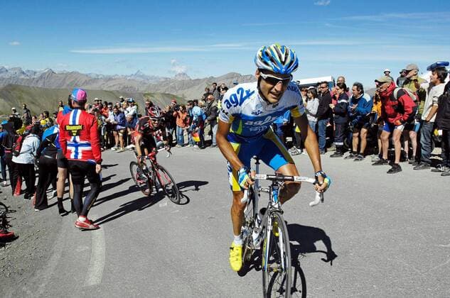 Cyril Dessel (Frankreich AG2R) beim Aufstieg zum Col de la Bonnette -  Radsport Herren Tour de France 2008, Rad, Straße, Straßenradsport, Einzelbild 16. Etappe: Cuneo - Jausiers