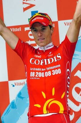 Sylvain Chavanel (Frankreich Cofidis) gewinnt die 19. Etappe der Tour de France 2008 -  Radsport Herren Tour de France 2008, Straßenradsport, Straße, Rad Einzelbild 19: Etappe: Roanne - Montlucon Freude,