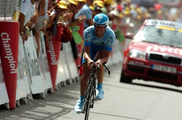 Stefan Schumacher (Deutschland Gerolsteiner) gewinnt das Einzelzeitfahren der 20. Etappe der Tour de France 2008 -  Radsport Herren Tour de France 2008, Straßenradsport, Straße, Rad, Zeitfahren, Einzelzeitfahren Einzelbild 20. Etappe: Cerilly - Saint Amand Montrond