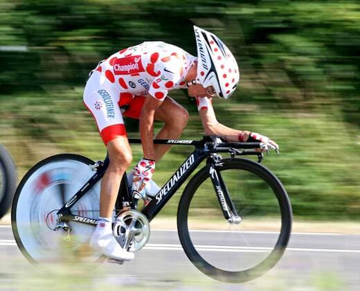 Bernhard Kohl (Österreich Gerolsteiner) -  Radsport Herren Tour de France 2008, Straßenradsport, Straße, Rad, Zeitfahren, Einzelzeitfahren Einzelbild 20. Etappe: Cerilly - Saint Amand Montrond