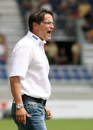 Trainer Edgar Schmitt (Aalen) Fußball Herren 3. Liga 2008 2009, VfR Aalen Einzelbild Sandhausen