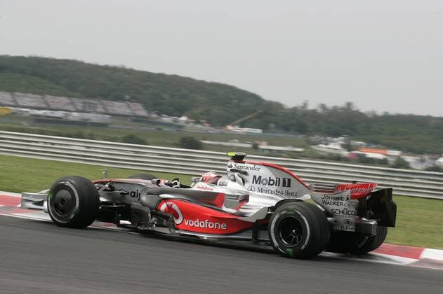 Heikki Kovalainen (Finnland McLaren Mercedes) in seinem Boliden Motorsport Grand Prix Herren Großer Preis von Ungarn 2008, Formel 1 Weltmeisterschaft, F1, F, GP, WM Einzelbild Hungaroring Budapest