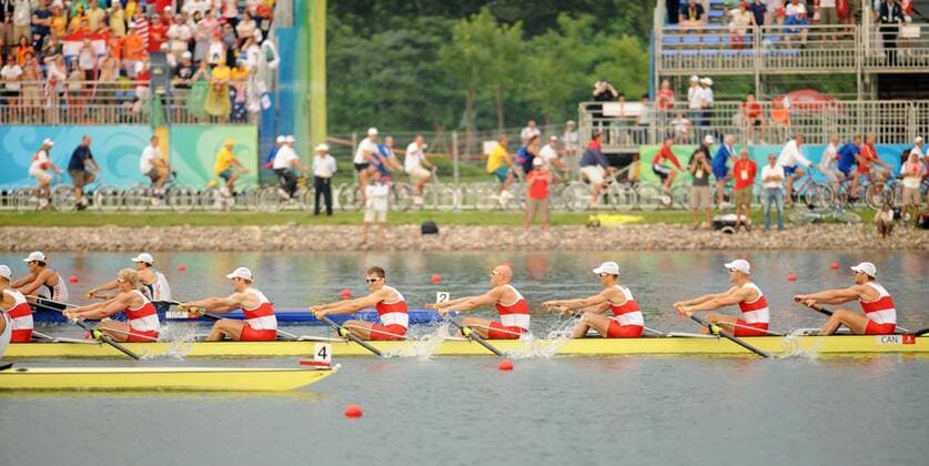 Achter Kanada -  Rudern OS Sommer Herren Olympische Spiele 2008, Sommerspiele, Nationaltrikot, Achter, 8er, 8 er Totale Peking