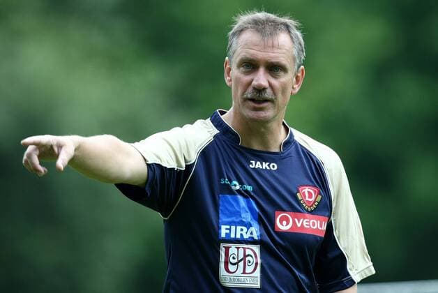 Trainer Ruud Kaiser (Dresden) Fußball Herren 3. Liga 2008 2009, SG Dynamo Dresden, Training Einzelbild Dresden