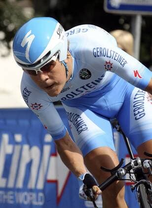 Bernhard Kohl (Österreich Gerolsteiner) Radsport Herren Deutschland Tour 2008, DeutschlandTour, ProTour, Straßenradsport, Straße, Rad, Einzelbild Zeitfahren, Einzelzeitfahren, Prolog: Kitzbühel