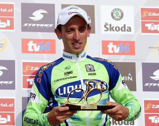 Leonardo Bertagnolli (Italien Liquigas) gewinnt die 3. Etappe der Deutschland Tour 2008 Radsport Herren Deutschland Tour 2008, Deutschlandtour, ProTour, Straßenradsport, Straße, Rad, Einzelbild 3. Etappe: Herrieden - Wiesloch 