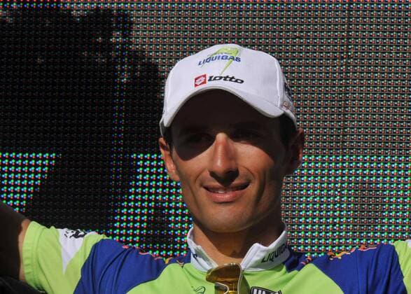 Daniele Bennati (Italien Liquigas) gewinnt die vierte Etappe der Spanienrundfahrt 2008 -  Radsport Herren Vuelta a Espana 2008, Spanienrundfahrt, Straßenradsport, Straße, Rad Porträt 4. Etappe: Cordoba - Puertollano Freude,