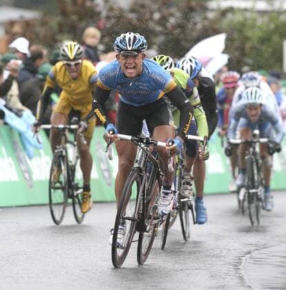 Gerald Ciolek (Deutschland Columbia) Radsport Herren Deutschland Tour 2008, Deutschlandtour, ProTour, Straßenradsport, Straße, Rad Einzelbild 5. Etappe: Mainz - Winterberg Dynamik,