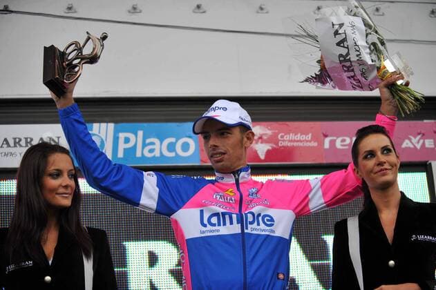 Alessandro Ballan (Italien Lampre) gewinnt die 7. Etappe der Spanienrundfahrt und ist somit Gesamtführender -  Radsport Herren Vuelta a Espana 2008, Spanienrundfahrt, Straßenradsport, Straße, Rad, Jubel Gruppe Naturlandia - La Rabassa 7. Etappe: Barbastro - Andorra, Freude,