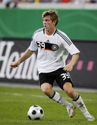 Toni Kroos (Deutschland U21) Fußball Länderspiel Herren U 21 EM Quali, 2008 Nationalteam, Nationaltrikot Einzelbild Duisburg Dynamik,