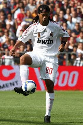 Ronaldinho (AC Mailand) -  Fußball Herren Serie A 2008 2009, 1. Italienische Liga, Milan Einzelbild Genua