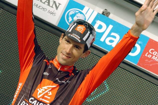 Imanol Erviti (Spanien Caisse d Epargne) gewinnt die 18. Etappe der Vuelta 2008 -  Radsport Herren Vuelta a Espana 2008, Spanienrundfahrt, Straßenradsport, Straße, Rad Einzelbild 18. Etappe: Valladolid - Las Rozas Freude,