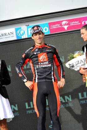 Imanol Erviti (Spanien Caisse D Epargne) gewinnt die 18. Etappe der Vuelta 2008 -  Radsport Herren Vuelta a Espana 2008, Spanienrundfahrt, Straßenradsport, Straße, Rad Einzelbild 18. Etappe: Valladolid - Las Rozas
