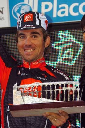 David Arroyo (Spanien Caisse d Epargne) gewinnt die 19. Etappe der Vuelta a Espana -  Radsport Herren Vuelta a Espana 2008, Spanienrundfahrt, Straßenradsport, Straße, Rad Einzelbild 19. Etappe: Las Rozas - Segovia