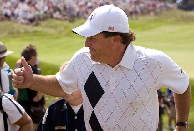 Phil Mickelson (Team USA) -  (LOU2008091915) Golf Herren Ryder Cup 2008, Rydercup Einzelbild Louisville