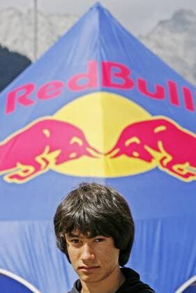 David Lama (Österreich) -  Freeclimbing WM Herren Junioren Kletter WM 2006, Free Climbing, Freiklettern, Klettern, Klettersport, Sportklettern, Jugend Einzelbild Imst