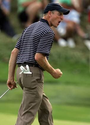 Jim Furyk (Team USA) -  (LOU20080912023) Golf Herren Ryder Cup 2008, Rydercup Einzelbild Louisville Freude, Begeisterung,