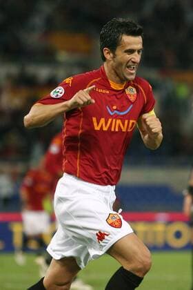 Torschütze Christian Panucci (AS Rom) jubelt -  Fußball Herren Serie A 2008 2009, 1. Italienische Liga, AS Roma Einzelbild Rom Freude, Begeisterung,