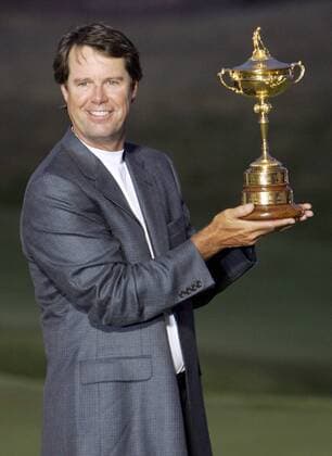 Kapitän Paul Azinger (Team USA) freut sich über den Ryder Cup Sieg 2008 -  (LOU20080912117) Golf Herren Ryder Cup 2008, Rydercup Einzelbild Louisville Freude,