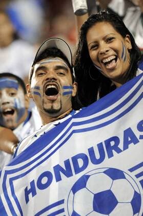 Fans aus Honduras -  Fußball Länderspiel Herren WM Qualifikation 2008, Nationalmannschaft Gruppe Montreal