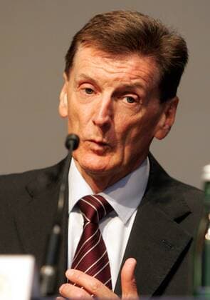 Andy Roxburgh (Schottland), Technischer Direktor der UEFA, während der Konferenz der europäischen Nationaltrainer 2008 -  Fußball Herren 8. UEFA Konferenz der europäischen Nationaltrainer 2008, Tagung, Kongress, Versammlung, Porträt Wien